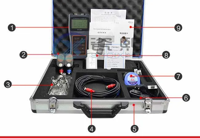 CX-HUFM-TDS-100H handable ultrasonic flow meter/ solenoid water flow control valve