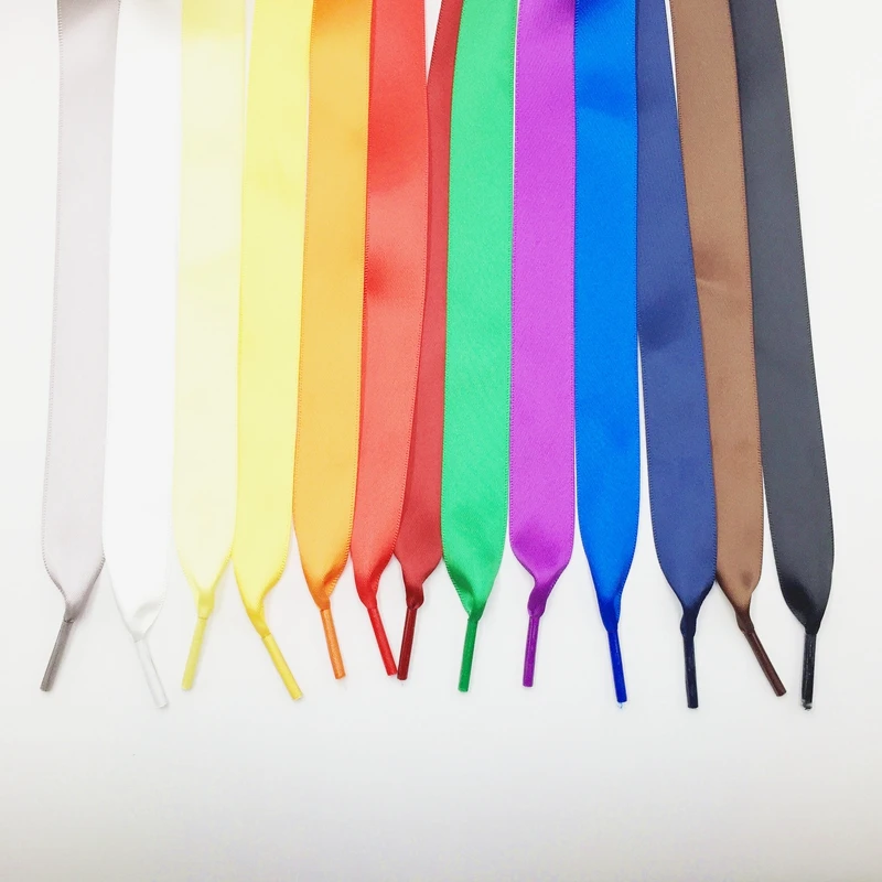 Supply colorful fancy ribbon shoelaces for decoration