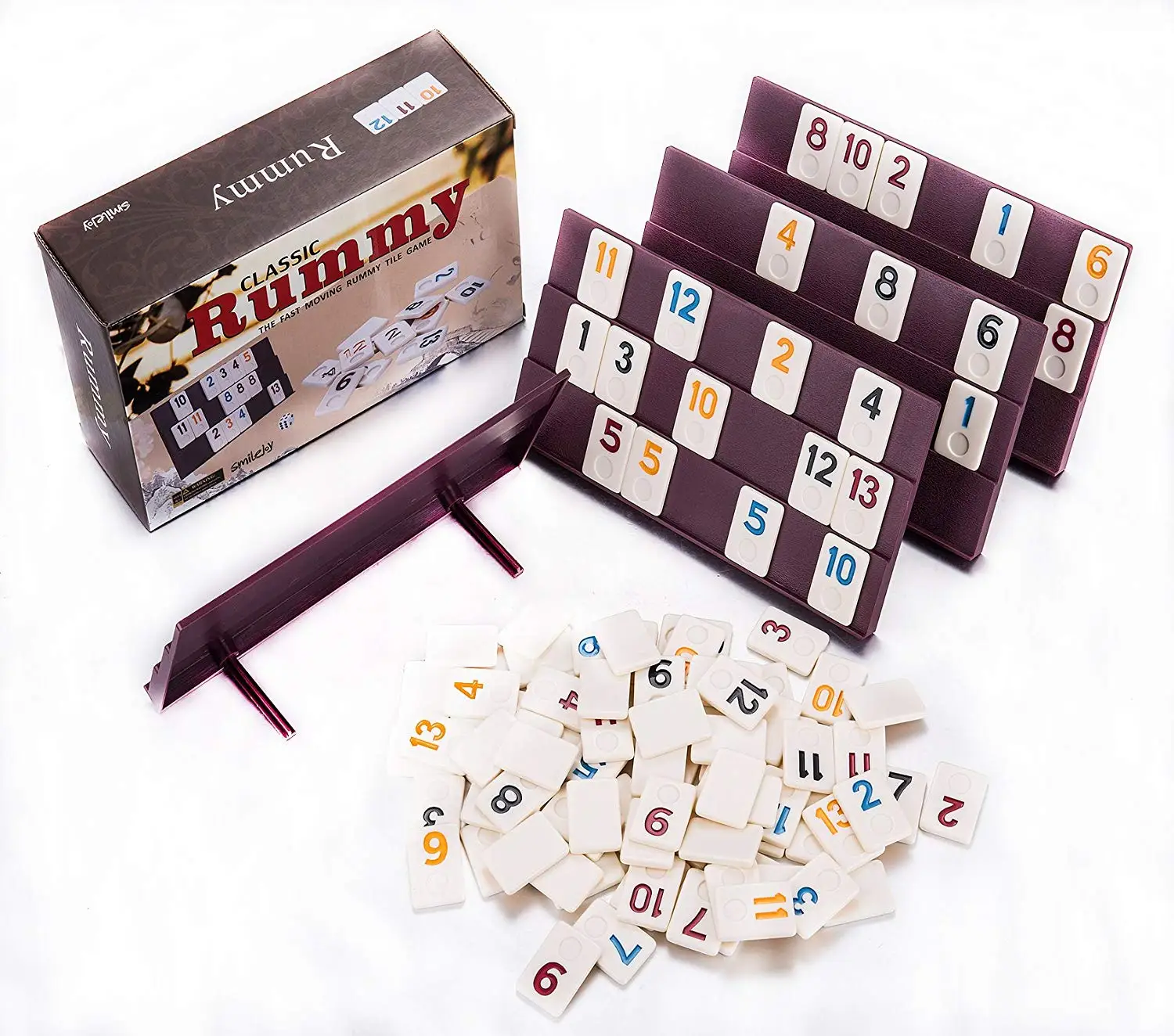 Rummy Find Deals On Line At Alibaba Get Quotations Smilejoy Rummy 106 Tiles Travel 4 Sy Racks Lnstructions Tile Suit 2
