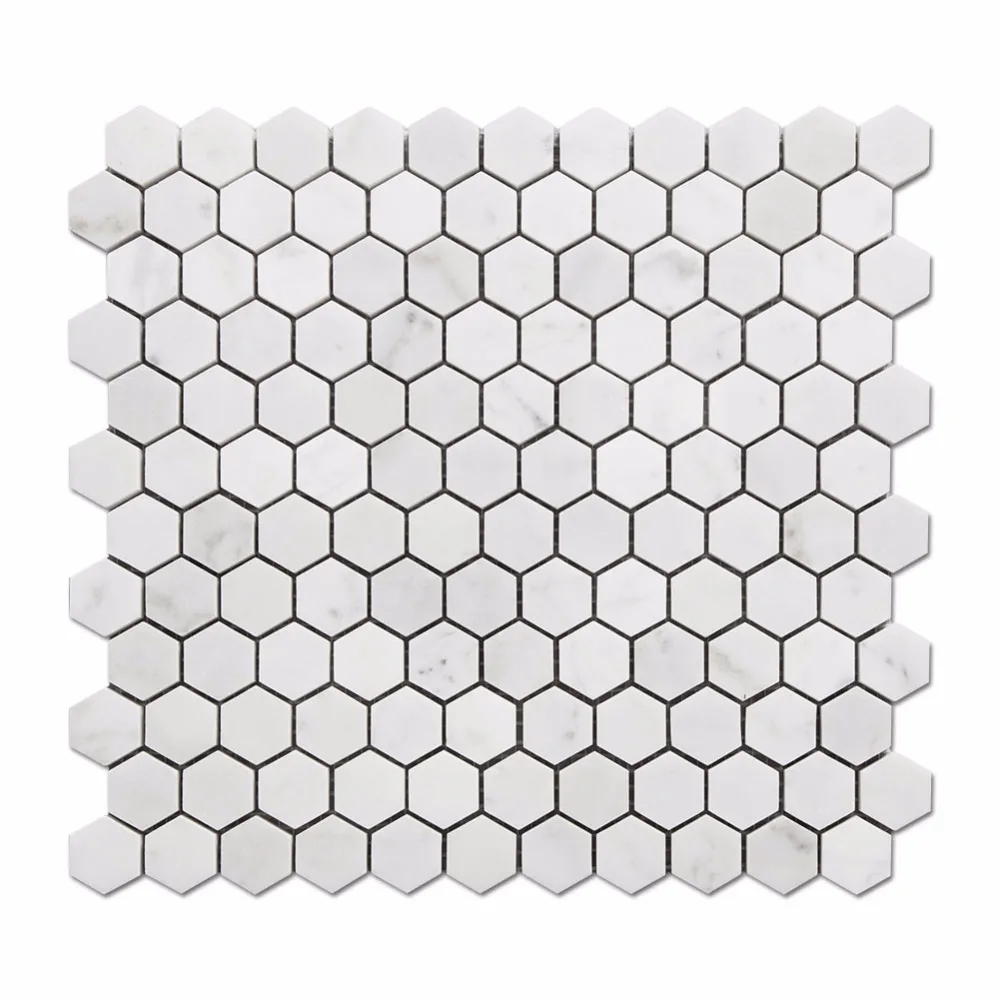 Venta al por mayor mosaico hexagonal blanco-Compre online los mejores