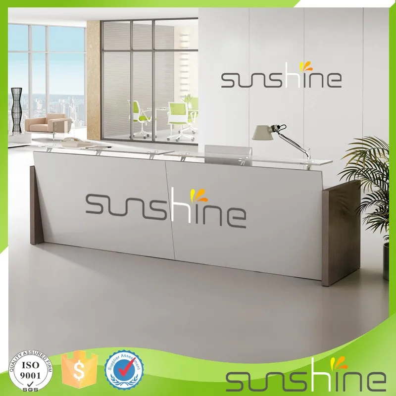 new design modern cheap small reception desk for salon from China supplier Sunshine Furniture