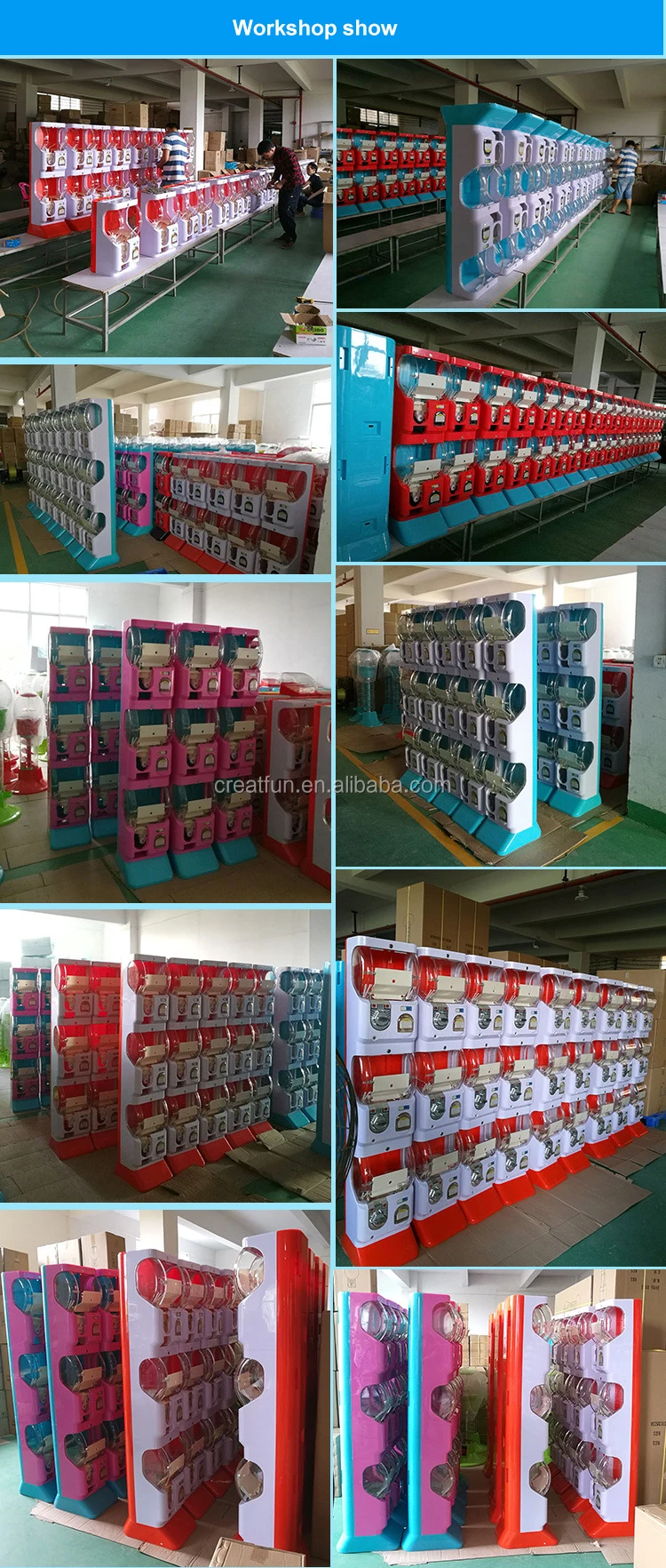 2019 popular double coin operated toy gumball  candy capsule vending machine