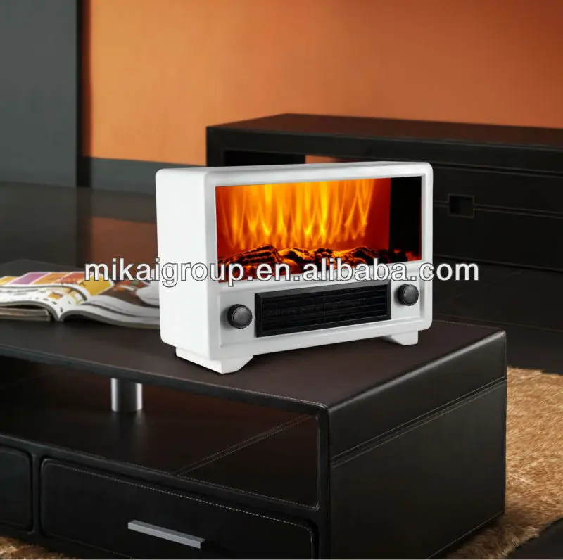 Hot Sale Table Mini Electric Flame Effect Heater Csa Ul With Mp3 And Radio