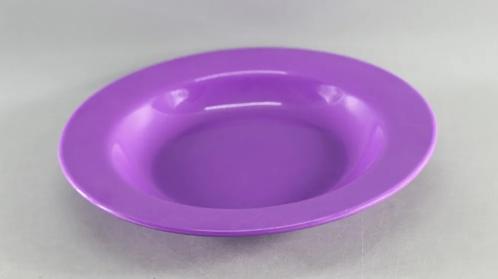 100%melamine purple plate