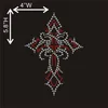 Hot fix applique SGS Test Rhinstone Cross Transfer
