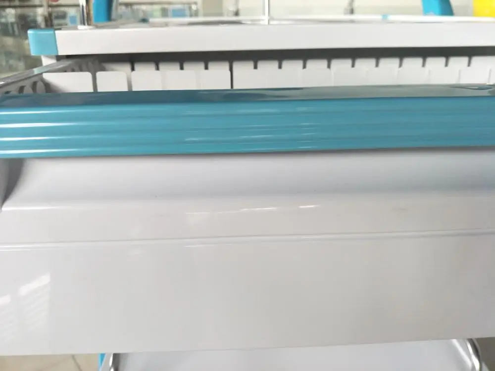 ABS Material Medical Hospital Patients Instrument Cart Treatment Trolley with 1 drawer 3 shelves