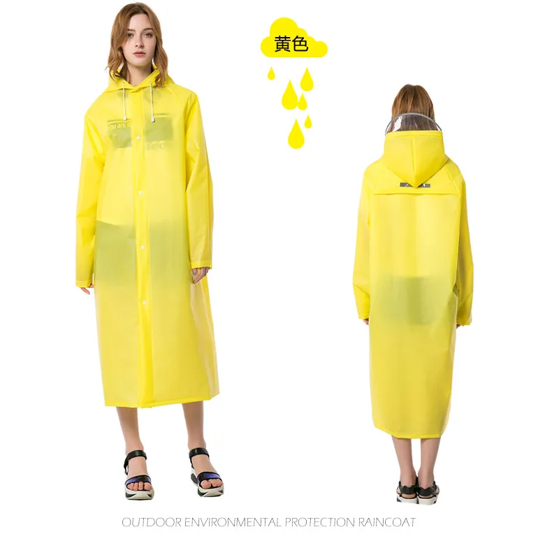 Raincoat Plastic Transparent Waterproof Rain Costume Men Rain Coat With ...