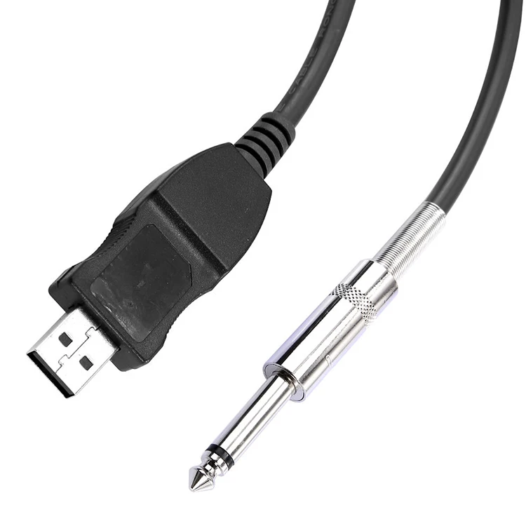 6.35mm Jack Usb To Guitar Audio Link Usb Cable - Buy Guitar Usb Cable,6 ...