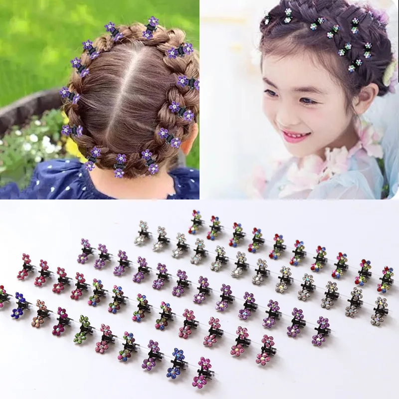 18090101 Cute Flower Hair Clips For Girls Girl Hair Clip Accessories ...