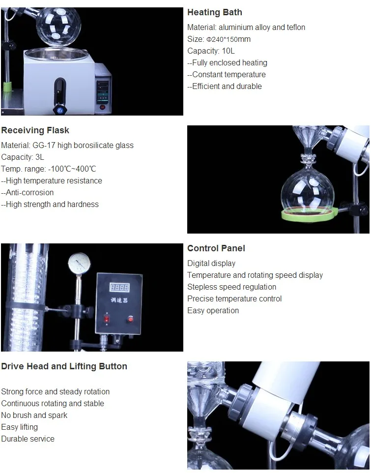 Lab Crystallizer Equipmental Benchtop Vacuum Rotovape