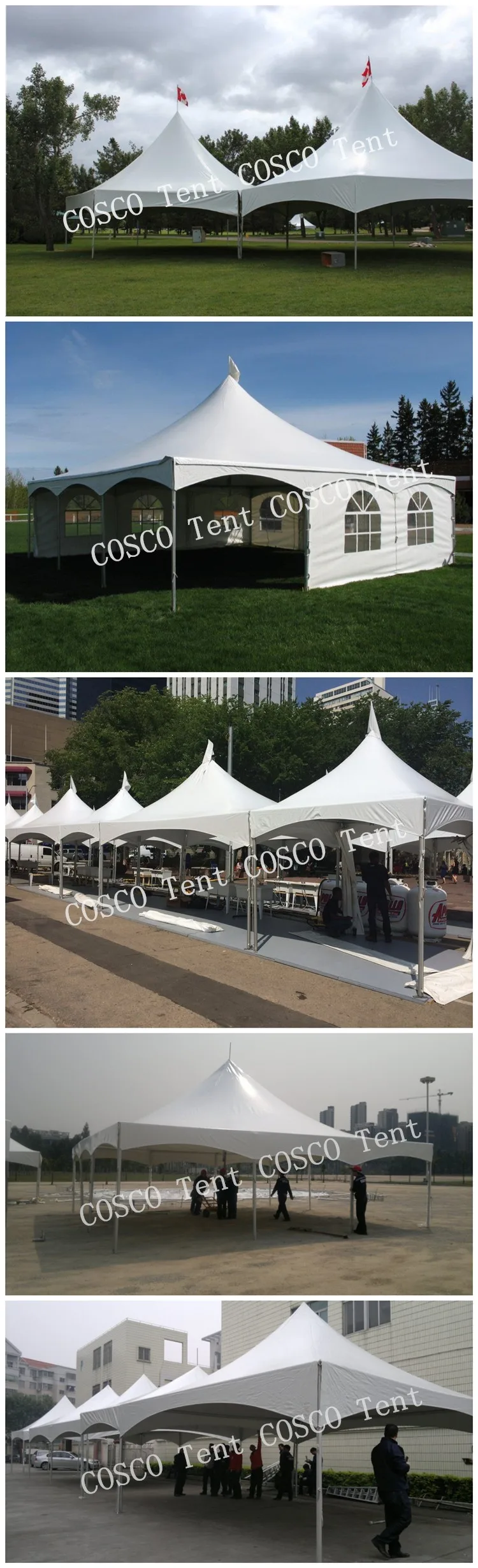 5X5M Wholesale cheap Aluminum Frame canopy industrial tent, PVC White Fabric Unfolding trade show Tent for Commercial