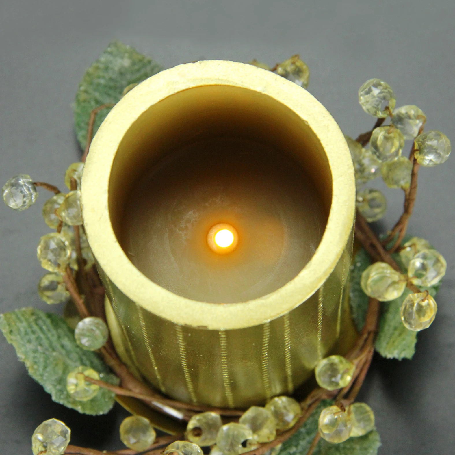 Table Top Romantic Led Candles With Decorative Base Buy Decorative