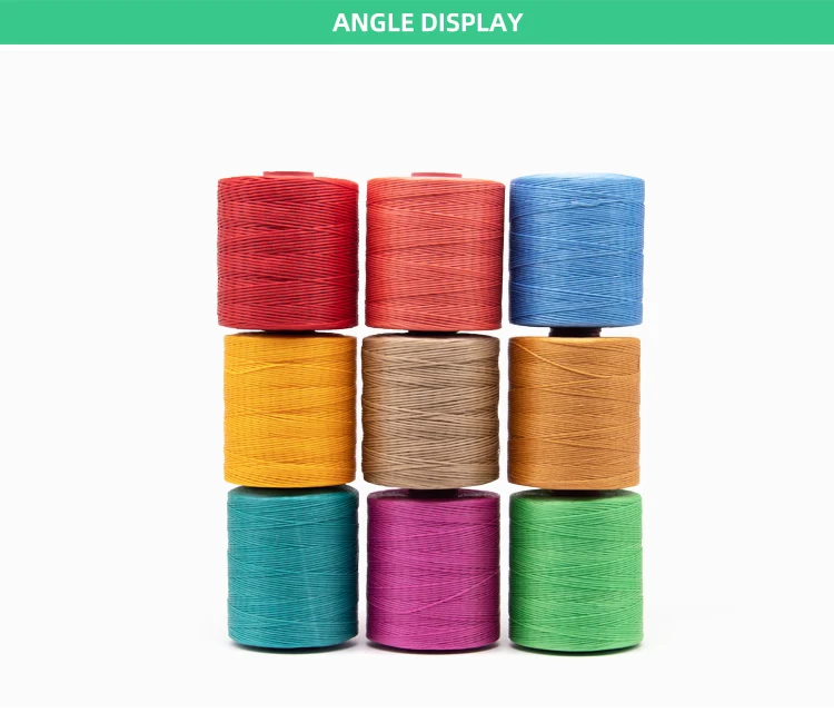 210D/16 420D/16 Braided Waxed Thread for Making Leather Products