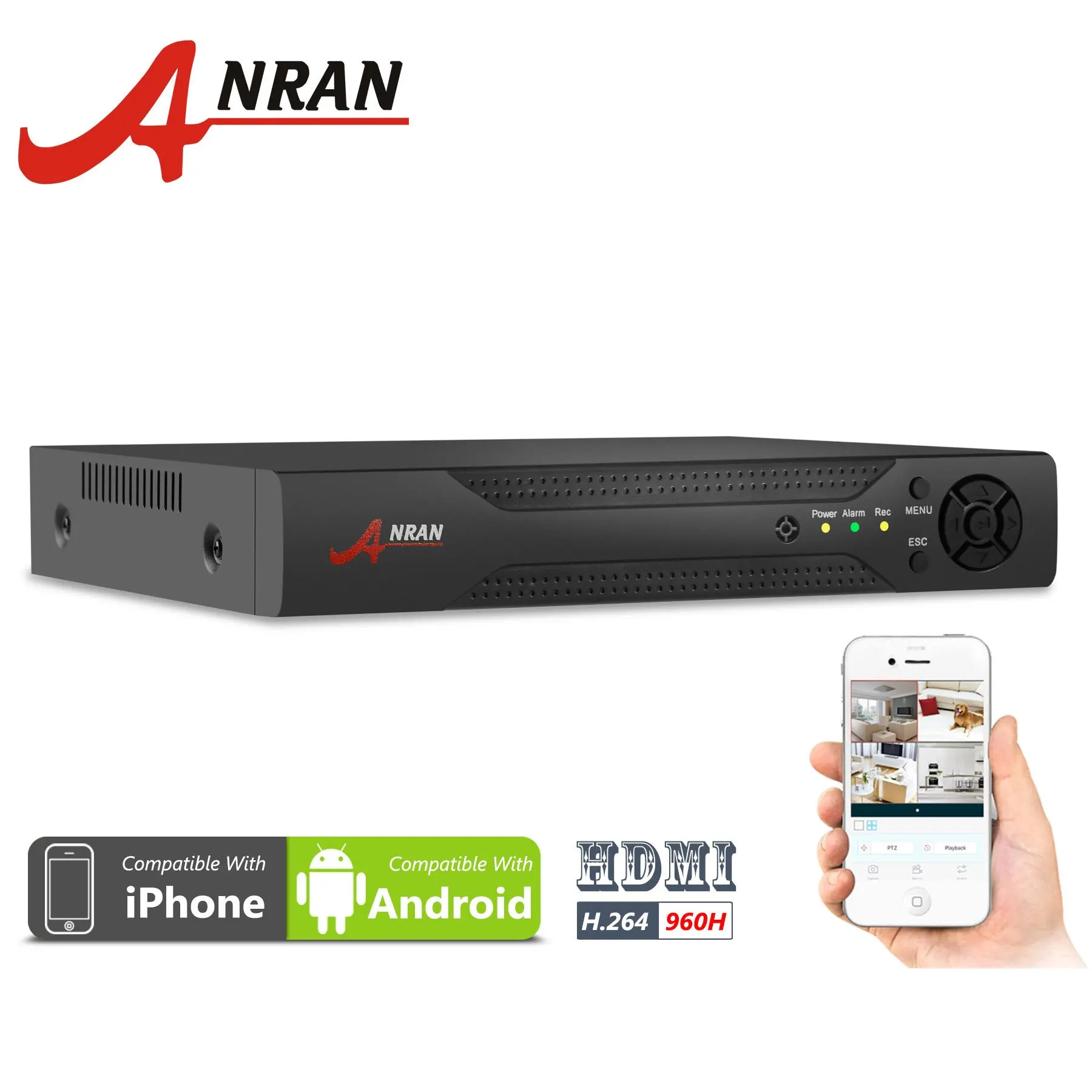 Buy ANRAN 4CH DVR CCTV Surveillance Security System Digital Video