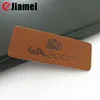 2015 New design Double Sided custom embossed real leather badges