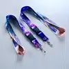 Factory Price Multi Tool Carabiner Reflective Materials Lanyard With Rubber Badge