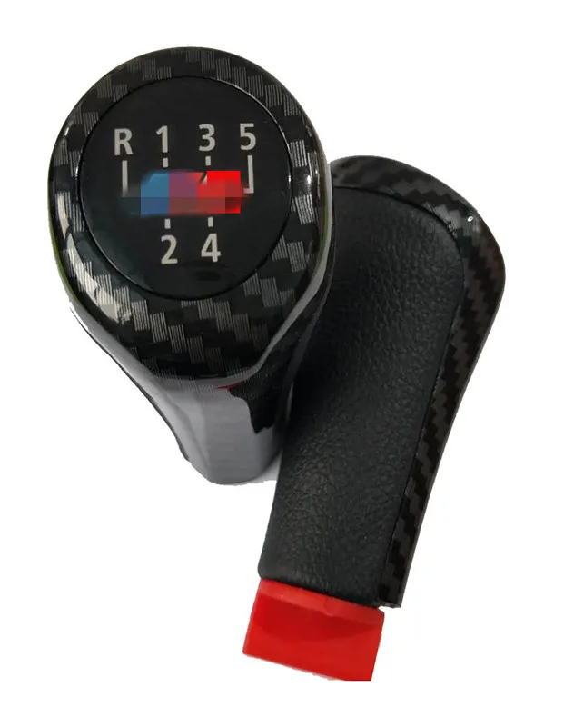 Carbon Fiber 5/6 Speed Car Gear Shift Knob For Bmw E90 E91 E92 F30 Z5