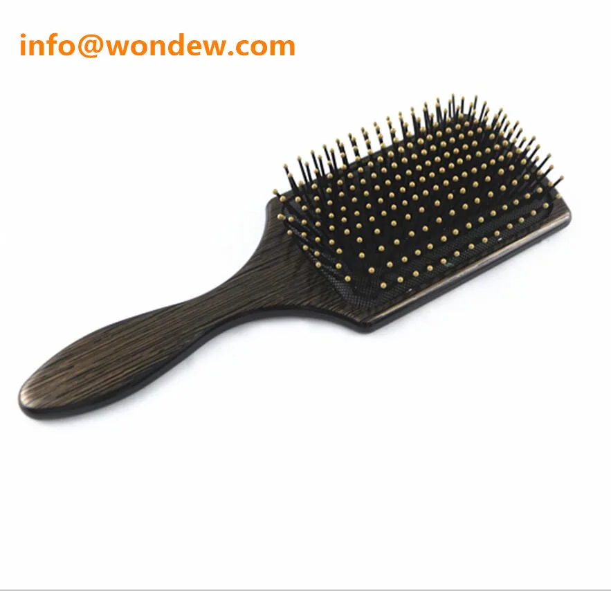 how to clean paddle hair brush