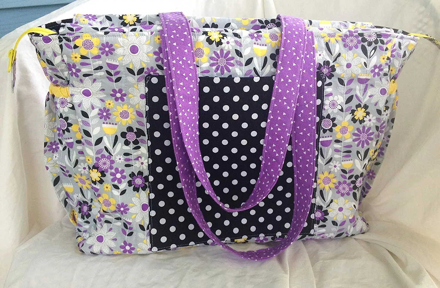 lilac diaper bag