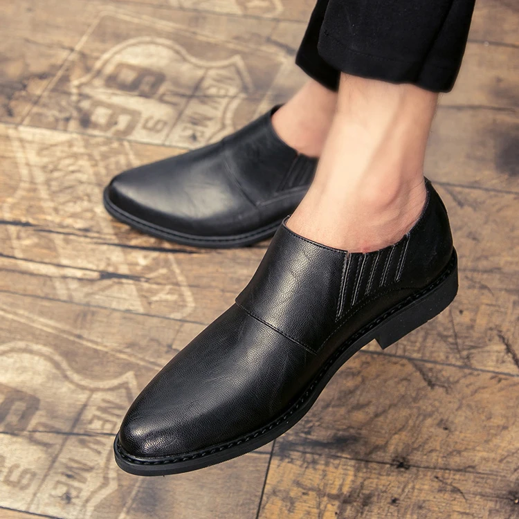 high neck leather shoes for mens