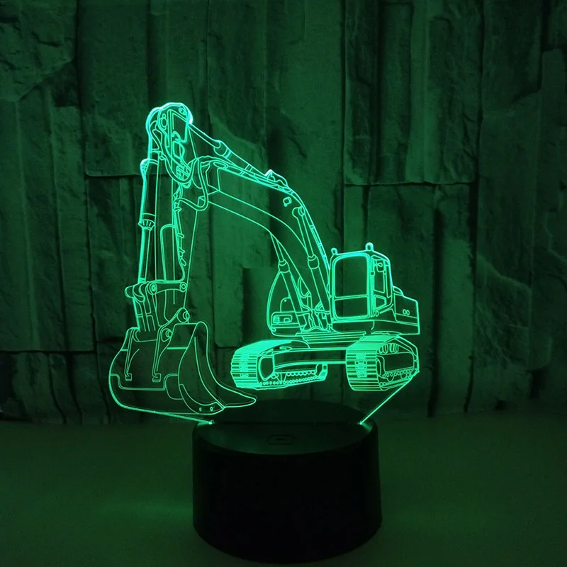 UCHOME Home Decoration 3D Table Lamp Digger LED Illusion 3D Night Light