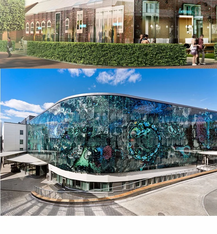 print on glass floor