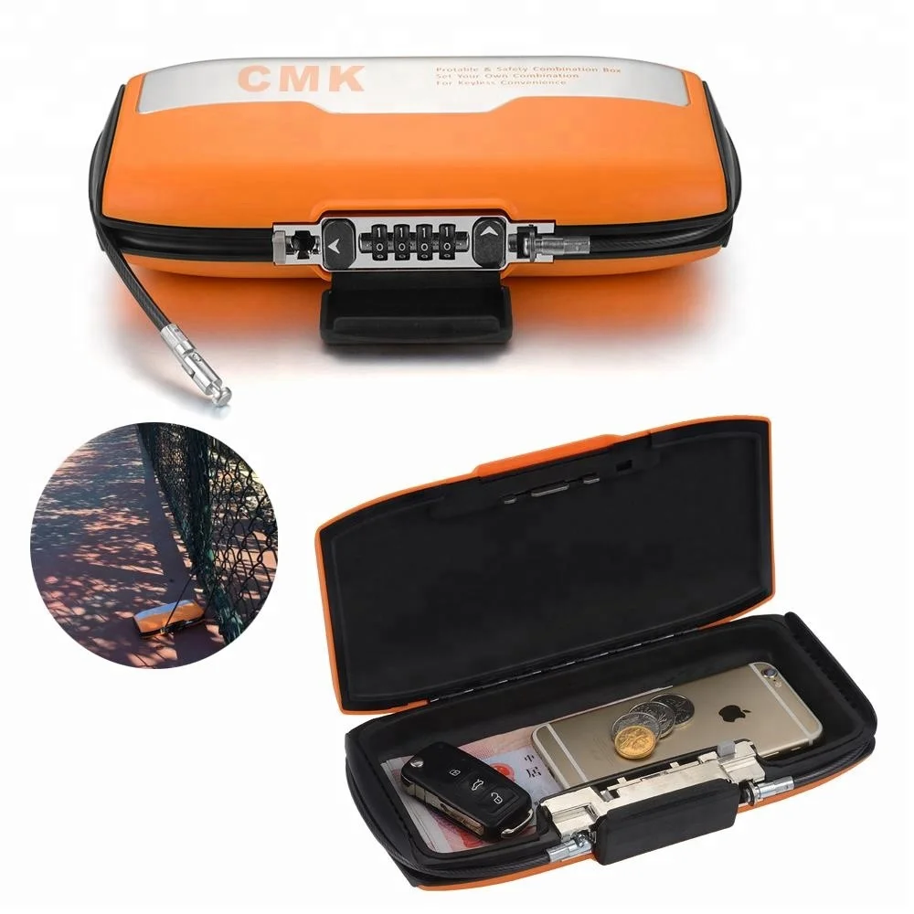 4 Digital Combination Lock Case For Sport Store Key Mobile Phone Gym