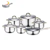 High Quality kitchen accessories Stainless Steel 12pcs Cookware Set Pot And Pan Set