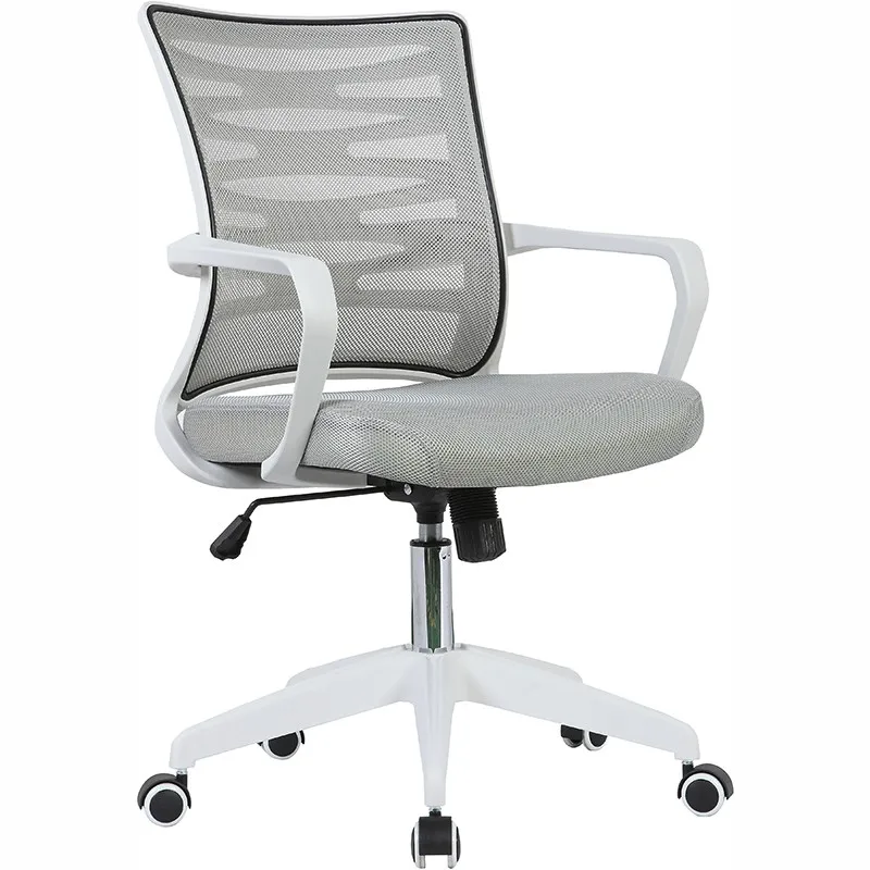 Lifting Control Executive Staff Chair,White Mesh Office Chair With