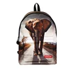 Q035 wholesale 3d zoo animal school backpack lion/leopard/elephant bag
