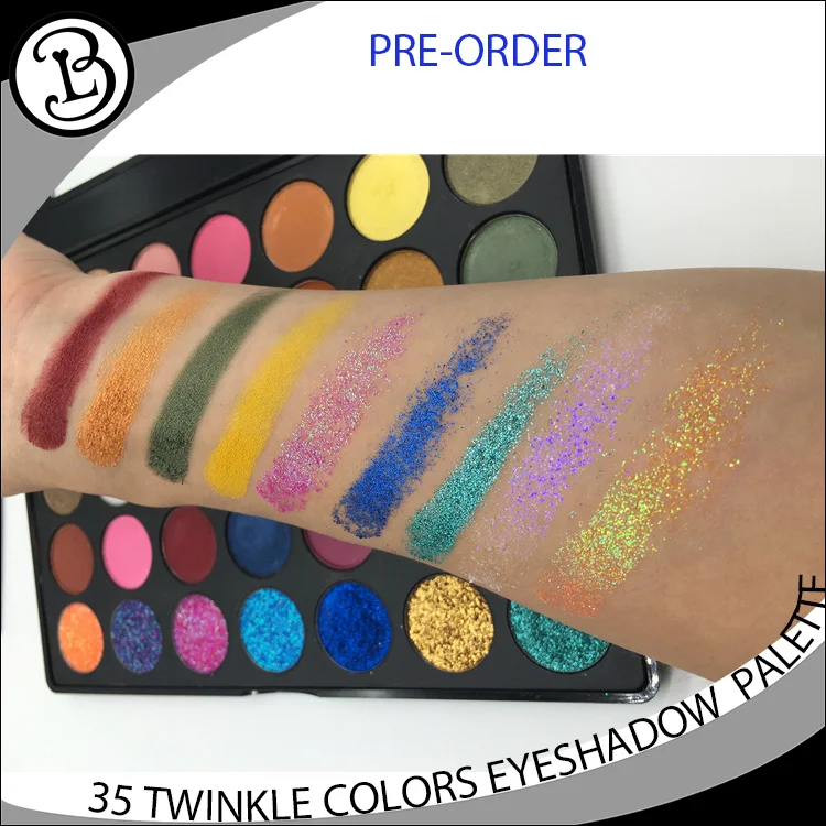 Pressed glitter eyeshadow 35 Twinkle eyeshadow palette wholesale makeup eyeshadow palette