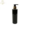 Eco-friendly recycle frosted black plastic shampoo bottle cosmetic packaging 500ml 750ml 1000ml plastic PET pump bottle cover