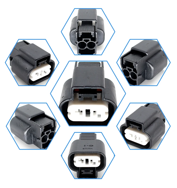 2 Pin Ket Kum Automobile Connector With Terminals For Mitsubishi Buy