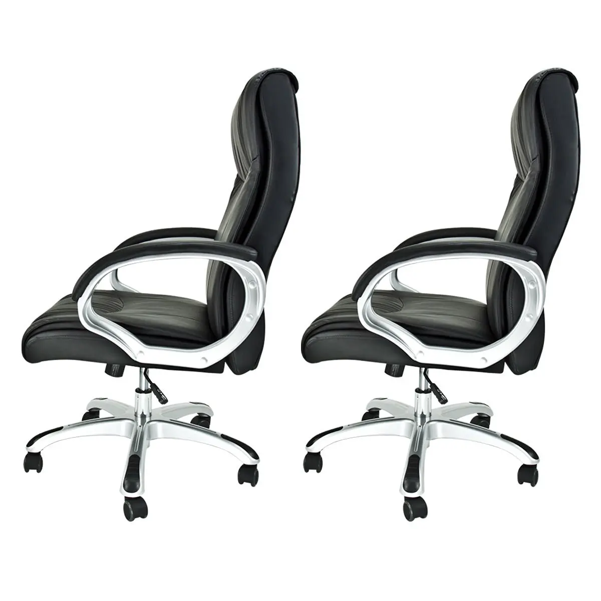 Executive Office Chairs Leather Find Perchoice 2 X Office Chairs Draft High Back Executive Pu Leather Ergonomic Computer Desk