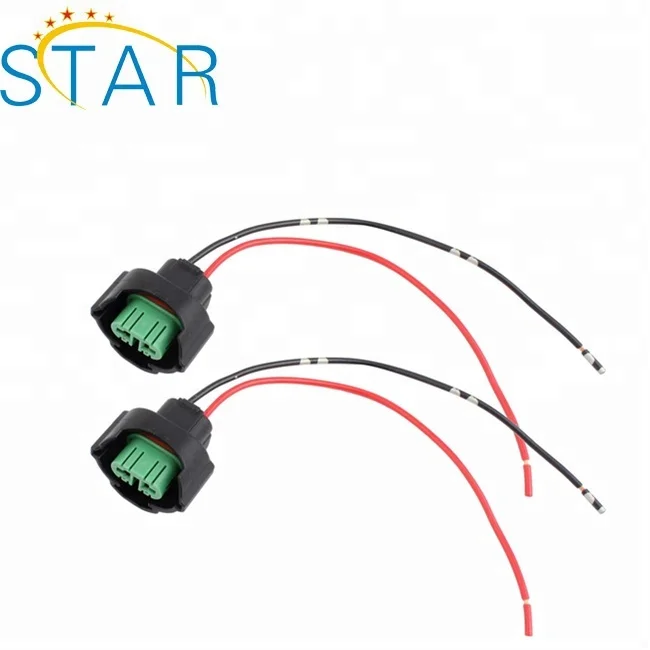 H1 H4 H7 H8 9005 9006 Halogen Bulb Socket Extension Wire Power Plug