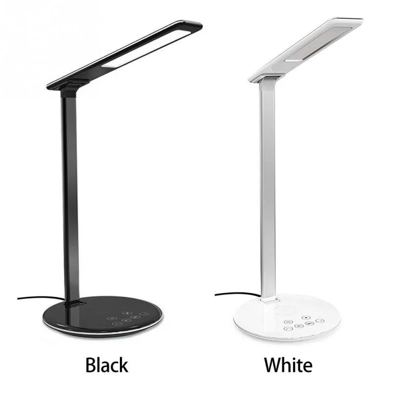 2 In 1 Desk Lamp Qi Wireless Charger Dimmable Eyecaring Table Lamp
