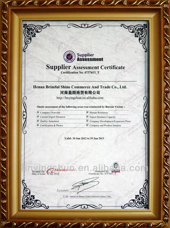 BV Certificate_