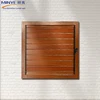 Good quality Chinese style classical wood color aluminum shutter window