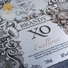 luxury Gold hot stamping Custom Hardcover grape double bottle wine box