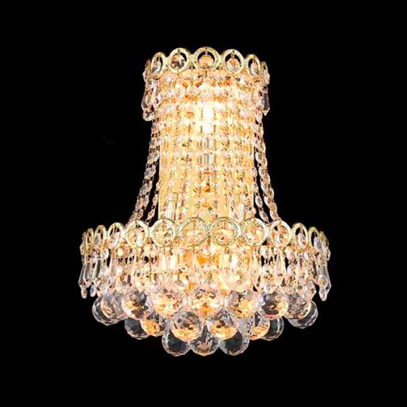 Antique decorative lighting sconce indoor led wall lamps crystal wall light for home