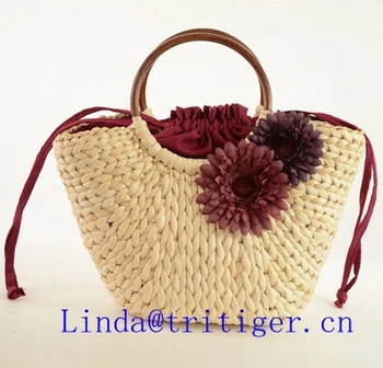 Summer Vintage Rattan Straw Knitted Bag Handbag Basket Product On Alibaba