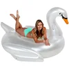 Beach Toys Inflatable Pearl White Swan Pool Float for Water Sports Party