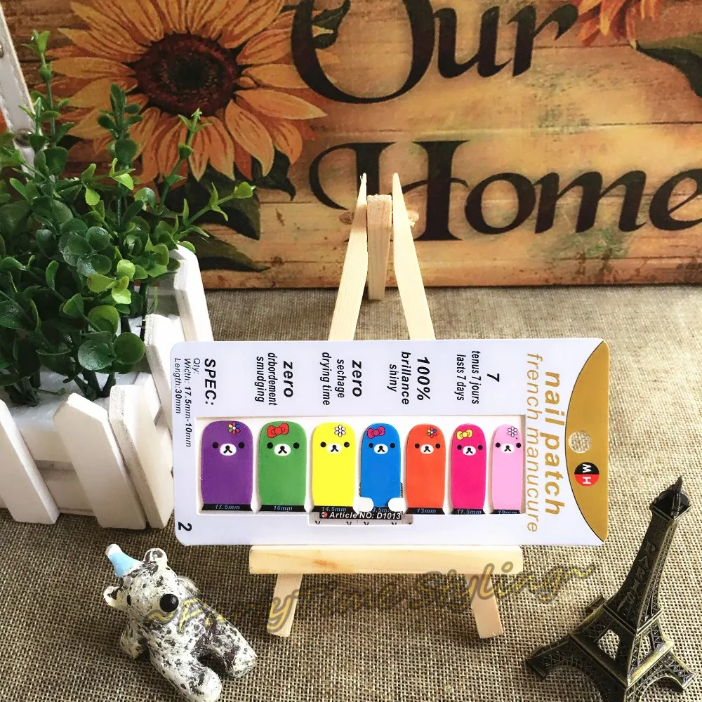 Lovely Alpaca Sheep Nail Arts Sticker 14 pcs set Waterproof Nail Decals Art Stickers Gel Polish