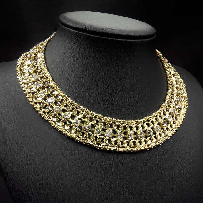 women's gold choker necklace