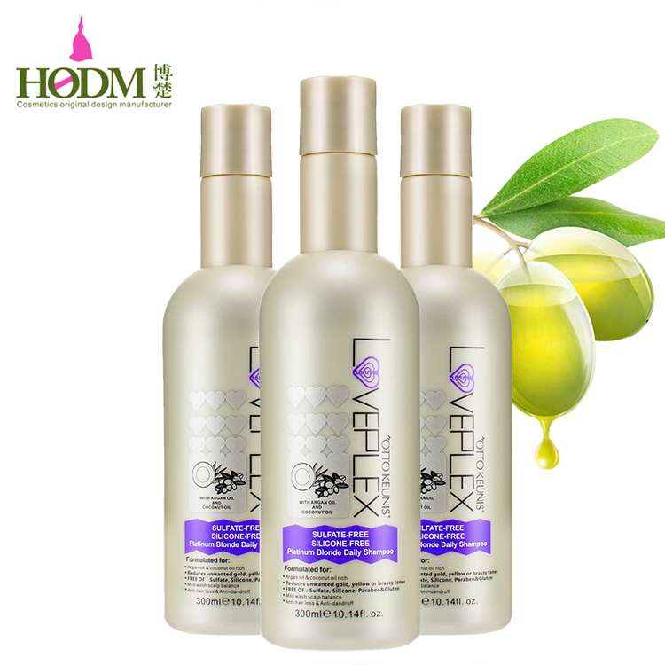 Home Treatment Anti Brassy Purple Toner Shampoo For Blonde Hair