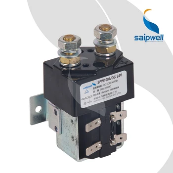 Saipwell 2 Pole Single Phase 100a 24v Dc Magnetic Contactor