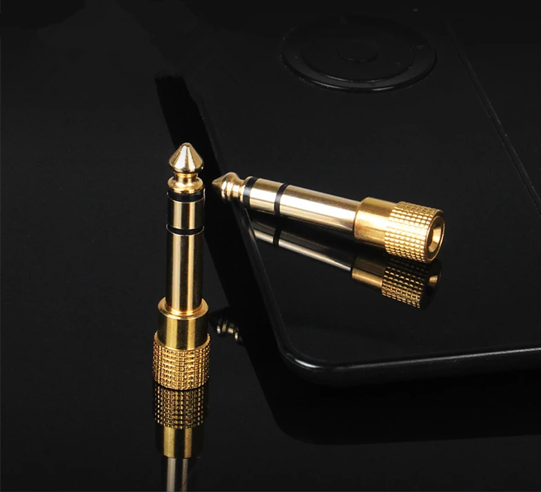 Stereo Audio Headphone Jack Adapter 3conductor Trs Aux Plug 1/4inch