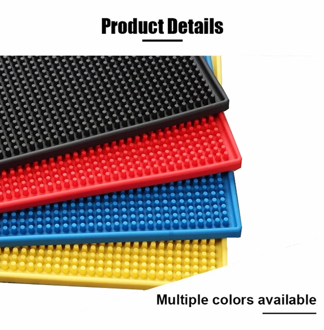 Customized soft pvc plastic rubber bar mat eco-friendly bar mat