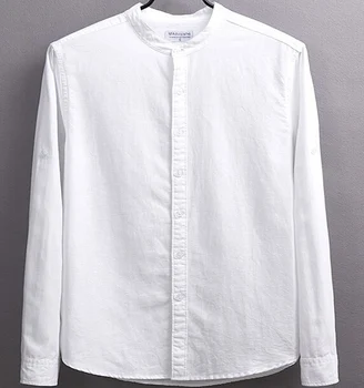 white linen dress shirt