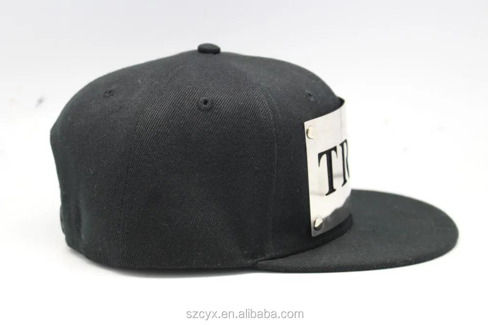 How To Make Hats Snapback Blank Starter Snapback Metal Plate Logo